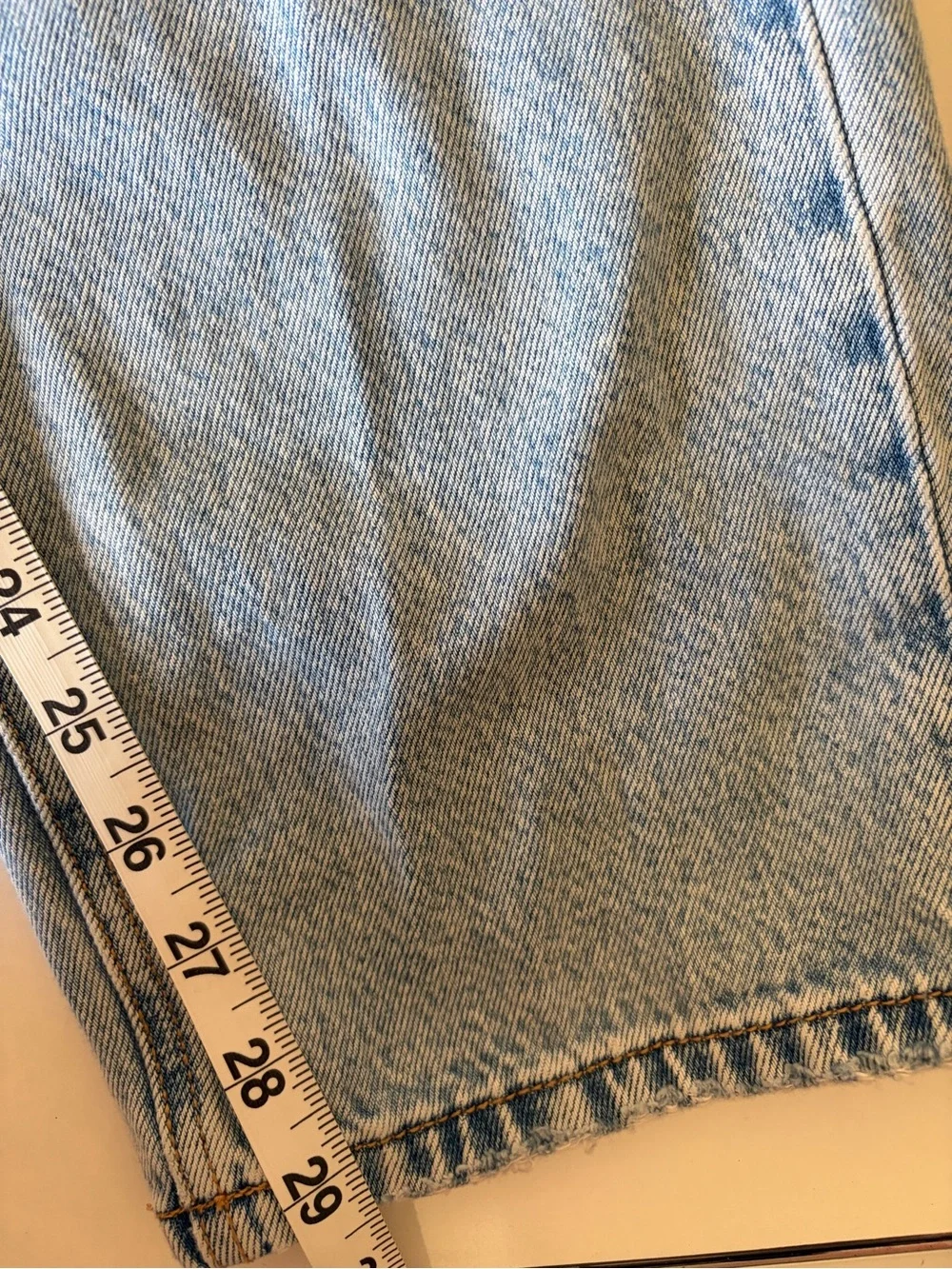 Stradivarius Mom Jeans Womens 4 High Rise Distressed Denim Boyfriend Loose Fit